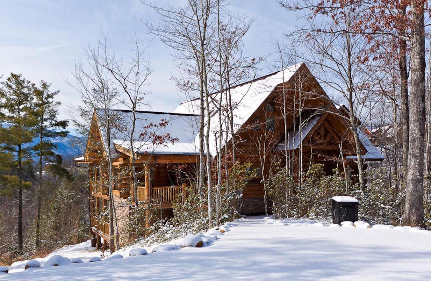 Big Bear Ridge Lodge - Breathtaking Mountain Views And Private Forest Scenes In Amazing Large Log Cabin Гатлінбург Екстер'єр фото