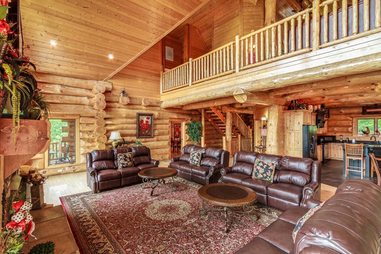 Big Bear Ridge Lodge - Breathtaking Mountain Views And Private Forest Scenes In Amazing Large Log Cabin Гатлінбург Екстер'єр фото